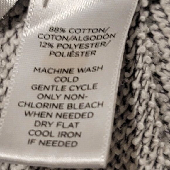 Ann Taylor Loft Grey Zipper Accented Sweatshirt Size Small - Picture 9 of 9